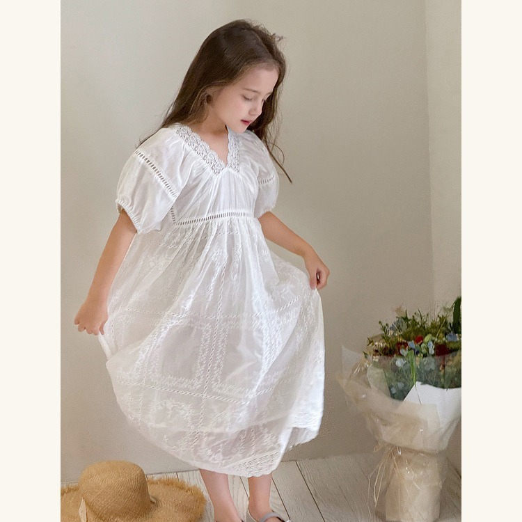 親子-森系大V領裙S504401-細節圖9