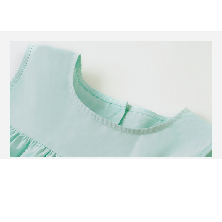 親子-清涼薄荷無袖背心裙S504412-細節圖3