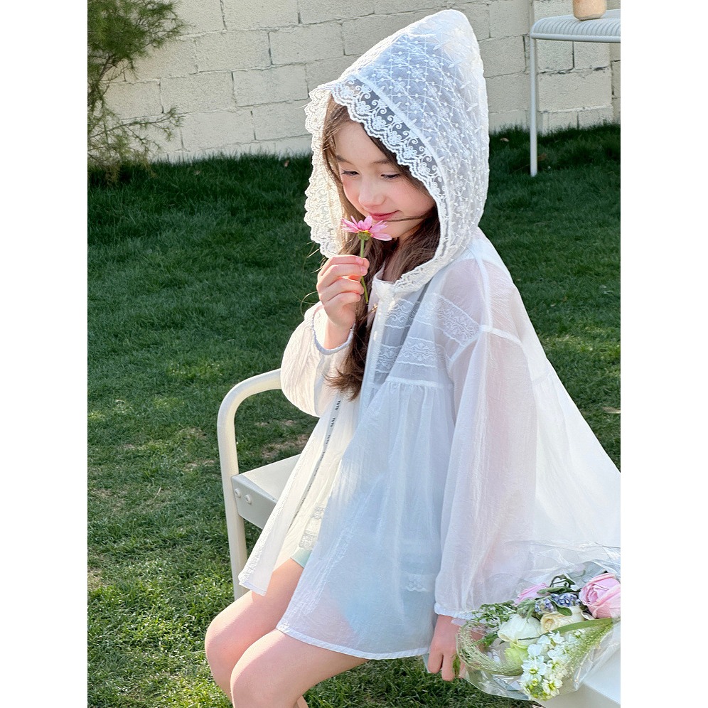 親子-蕾絲花邊防曬外套S504413-細節圖11