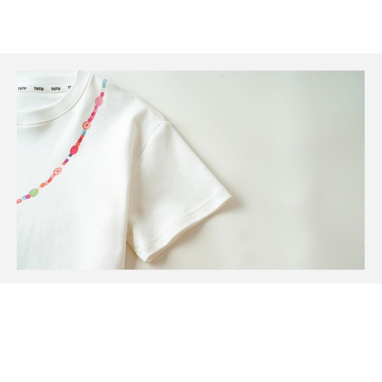 親子-印花項鍊T恤S504414-細節圖5
