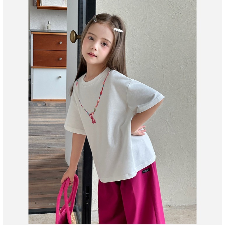 親子-印花項鍊T恤S504414-細節圖8