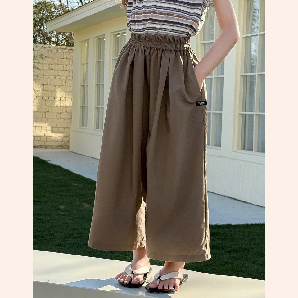 親子-純色透氣闊腿褲S504423-細節圖4