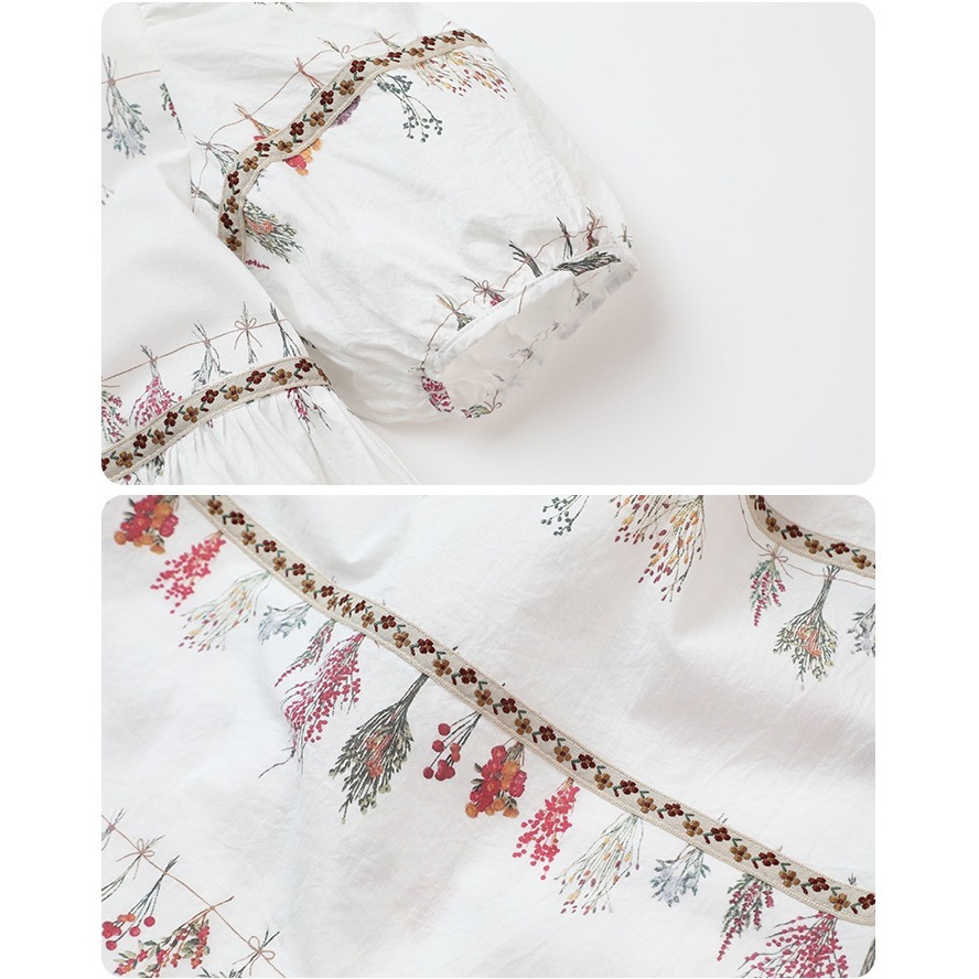 親子-森系泡泡袖洋裝S504425-細節圖4