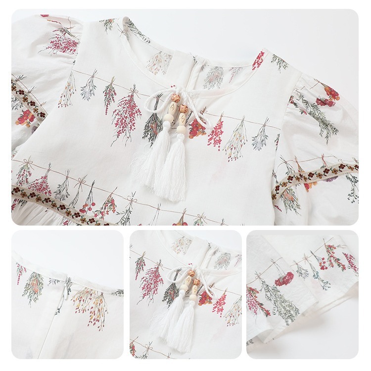 親子-森系泡泡袖洋裝S504425-細節圖5