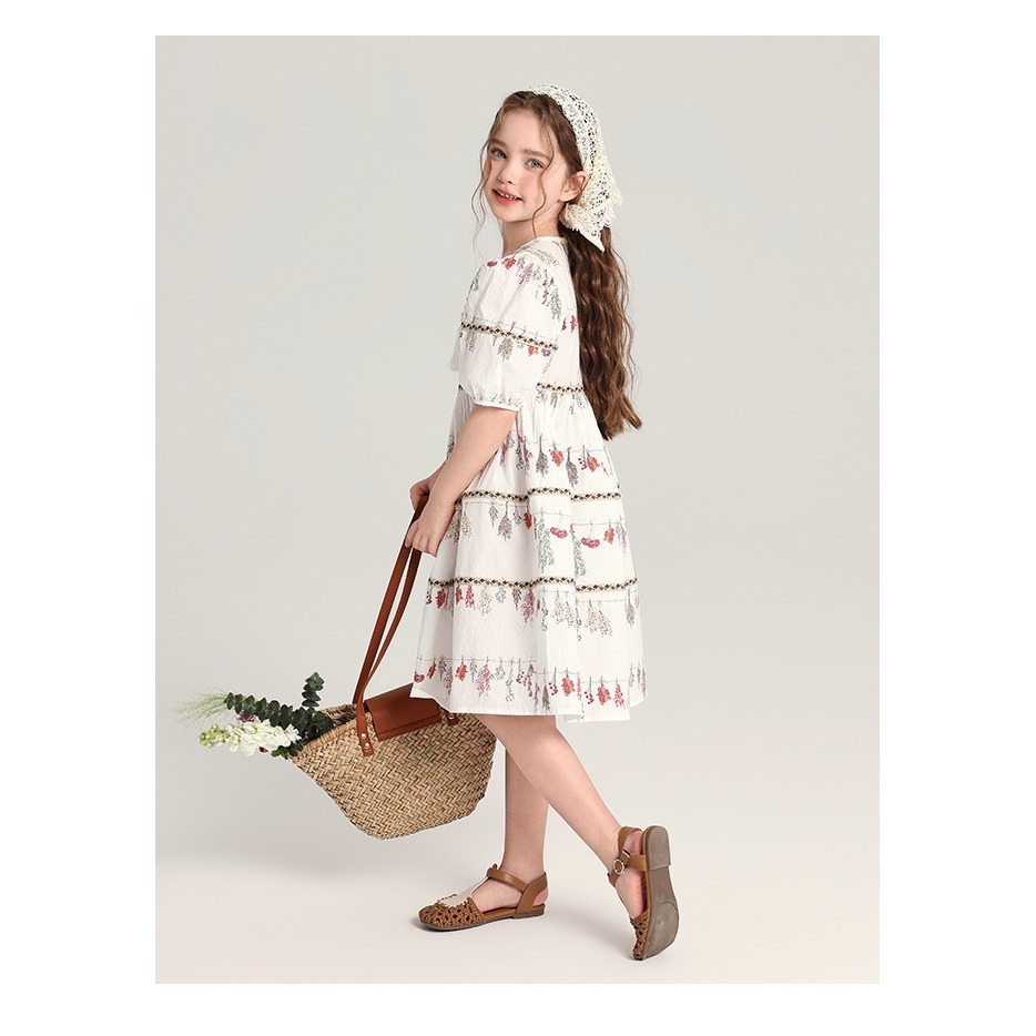 親子-森系泡泡袖洋裝S504425-細節圖6