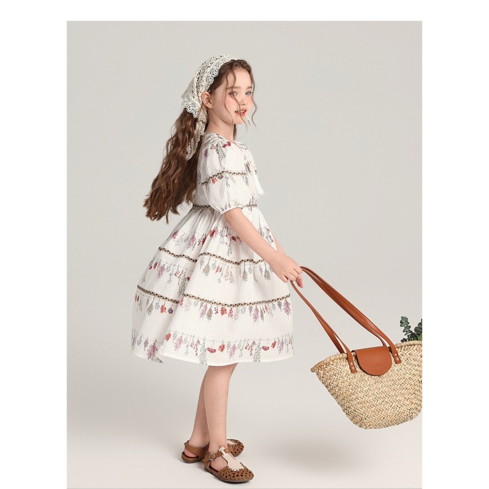 親子-森系泡泡袖洋裝S504425-細節圖7