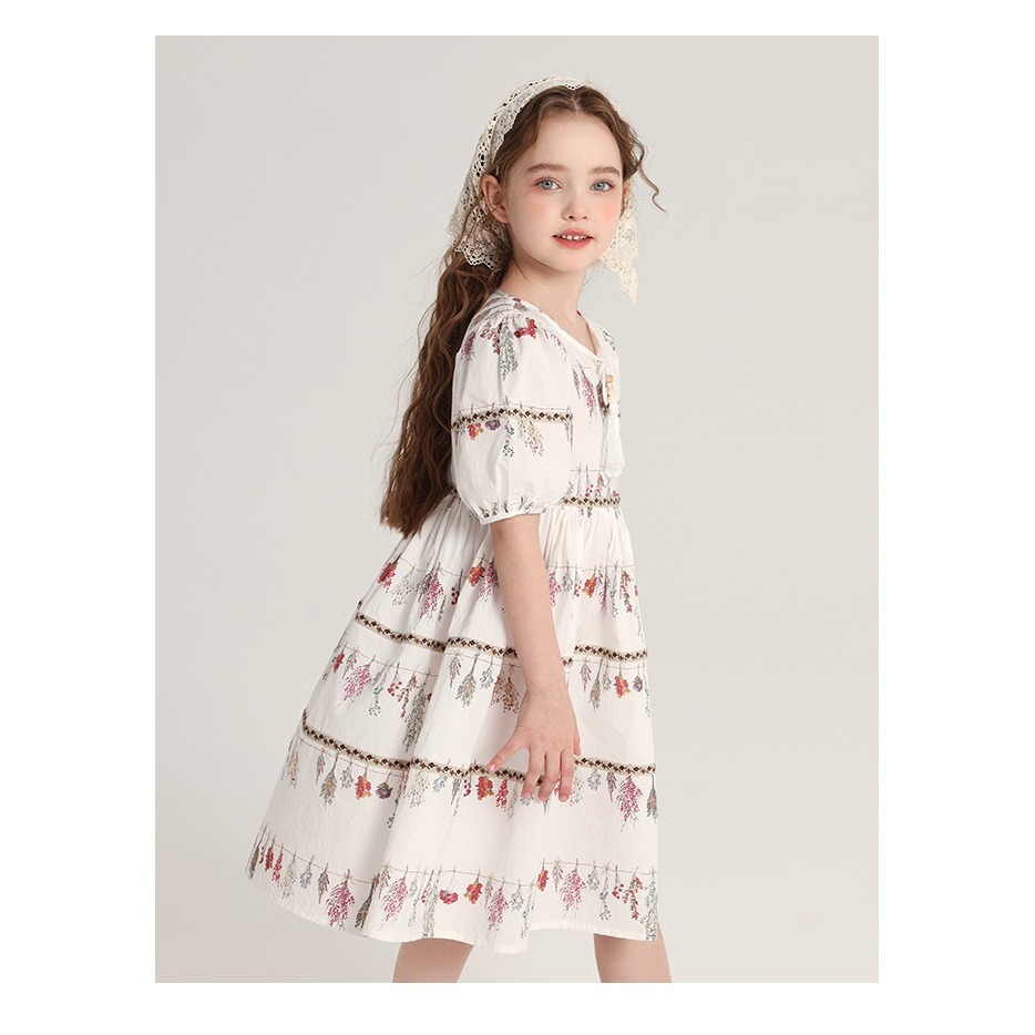 親子-森系泡泡袖洋裝S504425-細節圖11