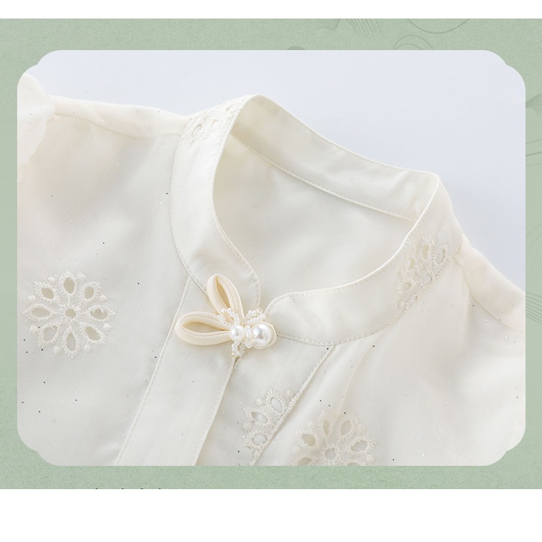 中式套裝襯衫馬面裙S505217-細節圖4