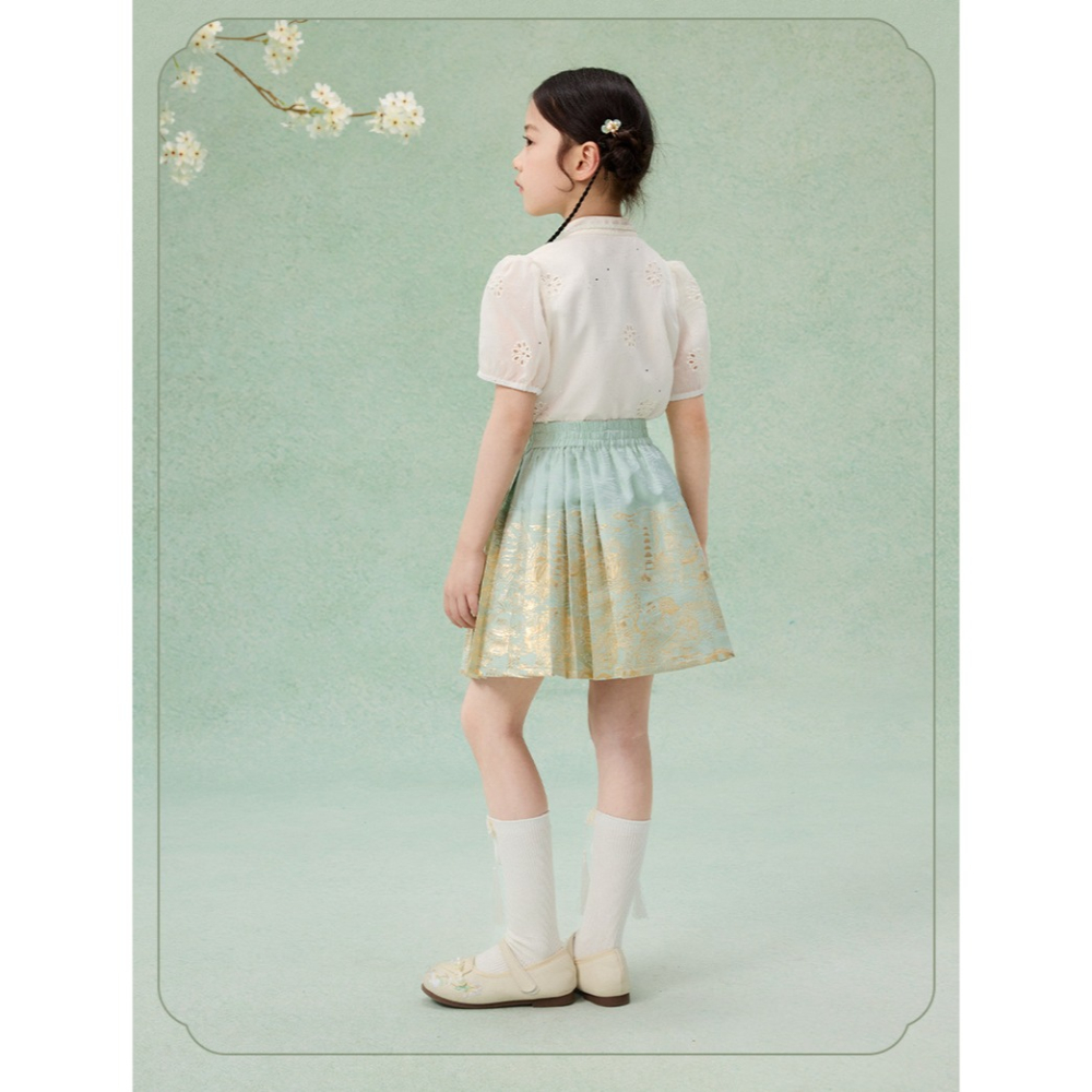 中式套裝襯衫馬面裙S505217-細節圖11