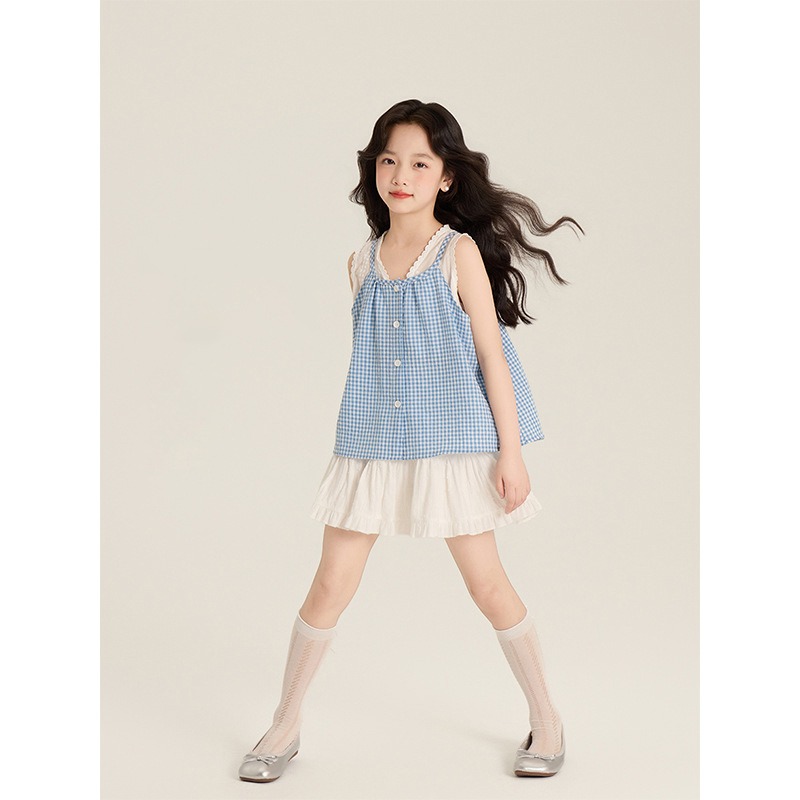 親子-假兩件格子娃娃衫S505227-細節圖4