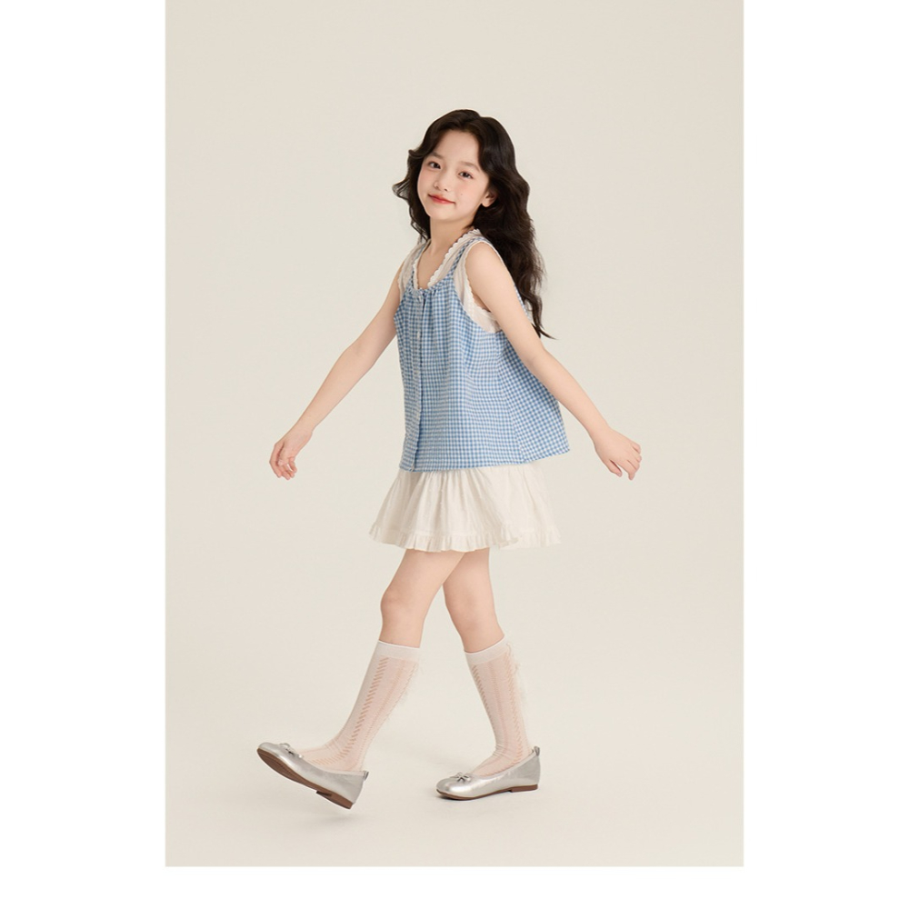 親子-假兩件格子娃娃衫S505227-細節圖9