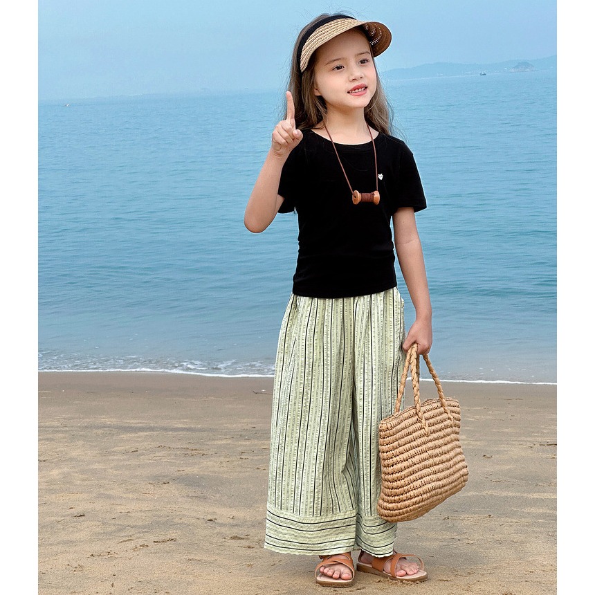 親子-波西米亞條紋直筒褲S505306-細節圖7