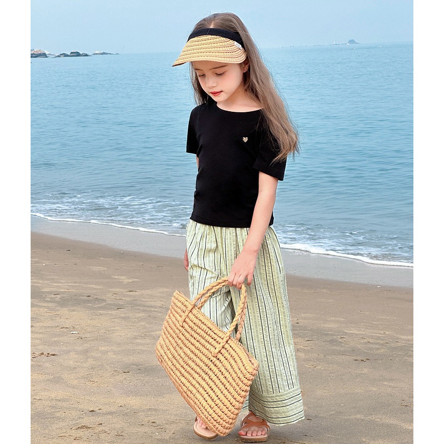 親子-波西米亞條紋直筒褲S505306-細節圖9