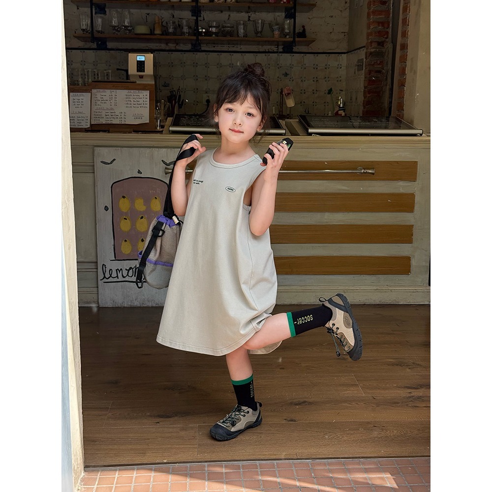 雙紗柔棉背心裙S505313-細節圖10