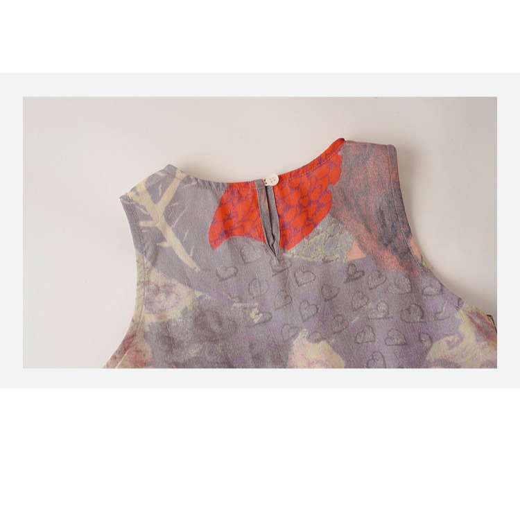 不規則荷葉邊連衣裙S505314-細節圖3