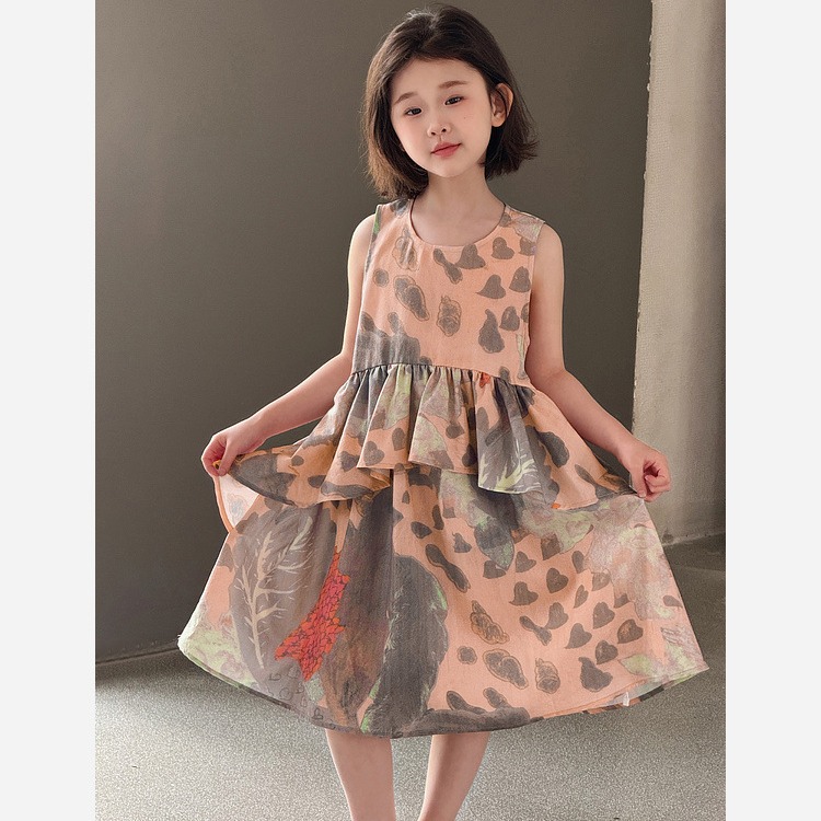 不規則荷葉邊連衣裙S505314-細節圖6