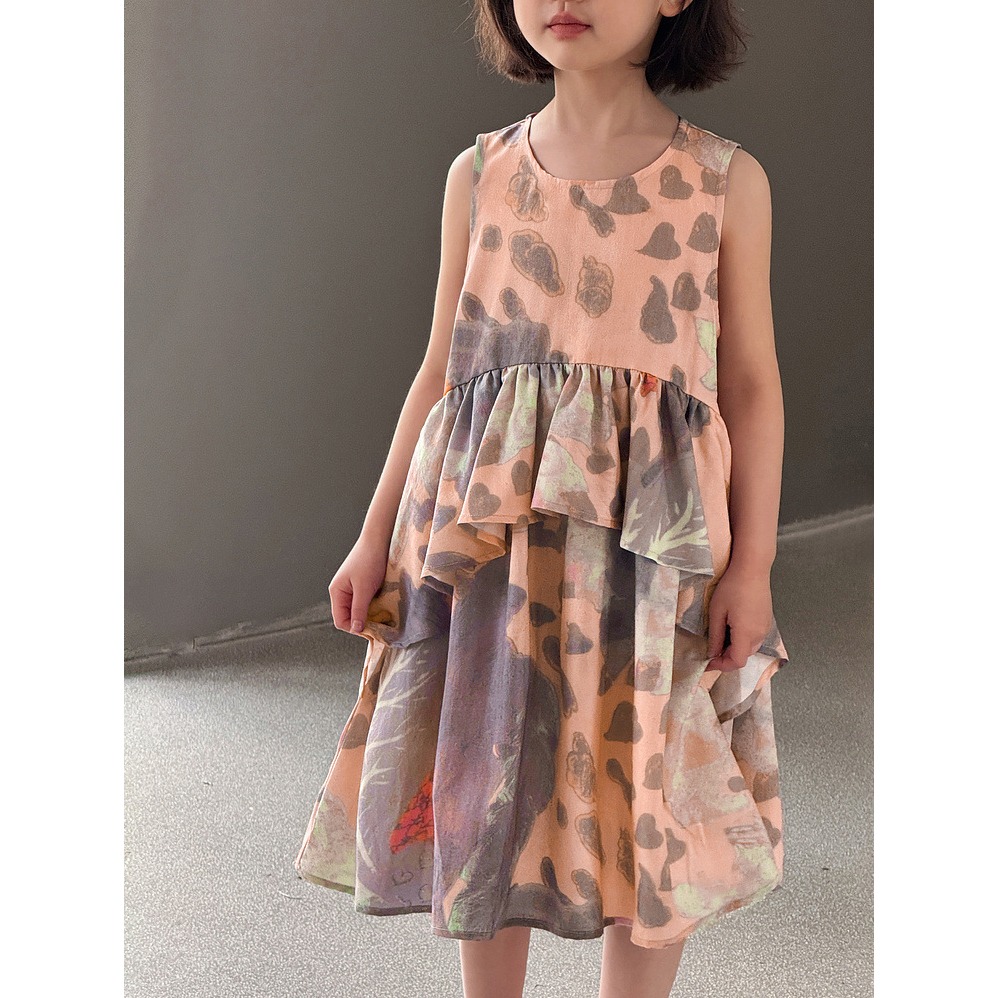 不規則荷葉邊連衣裙S505314-細節圖7