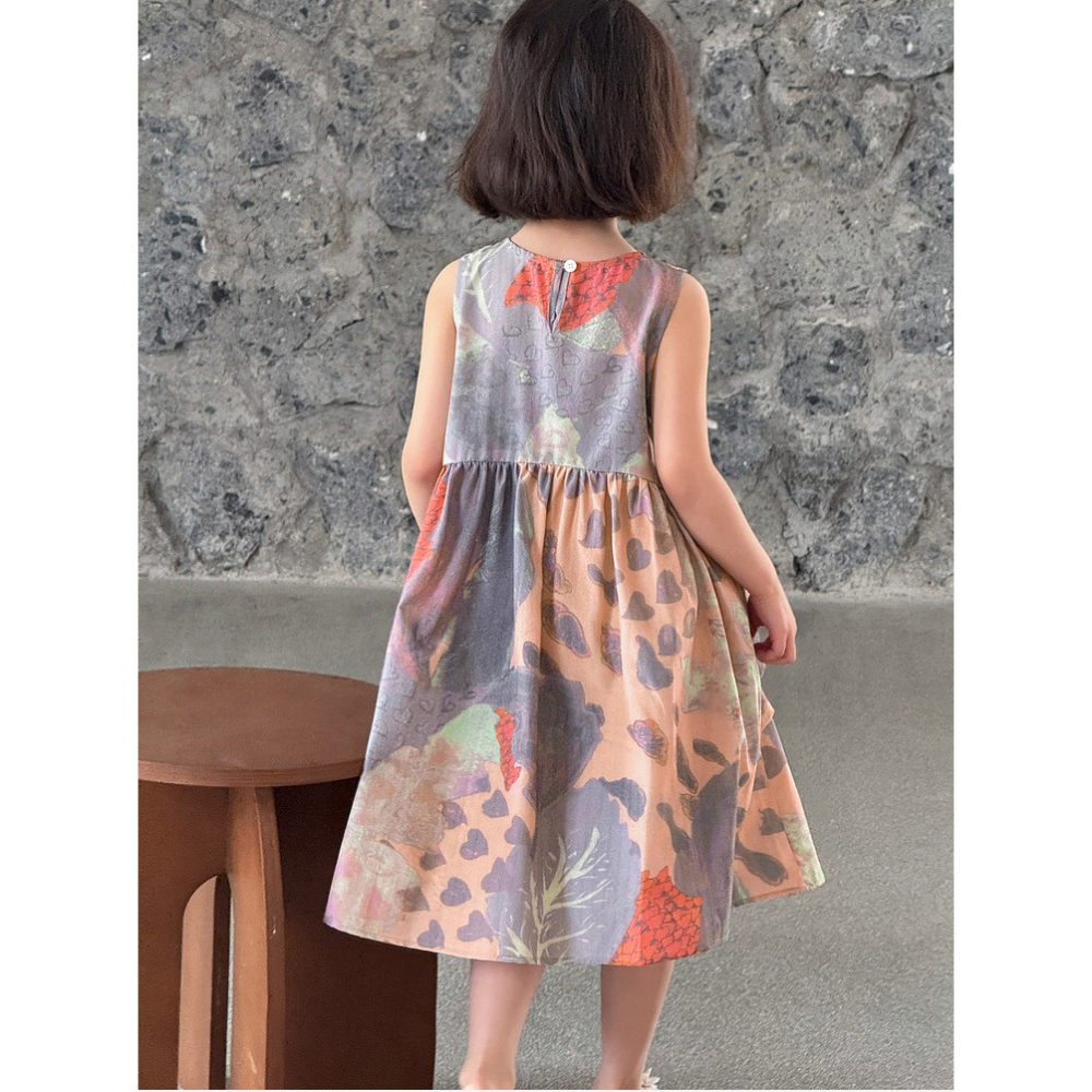 不規則荷葉邊連衣裙S505314-細節圖8