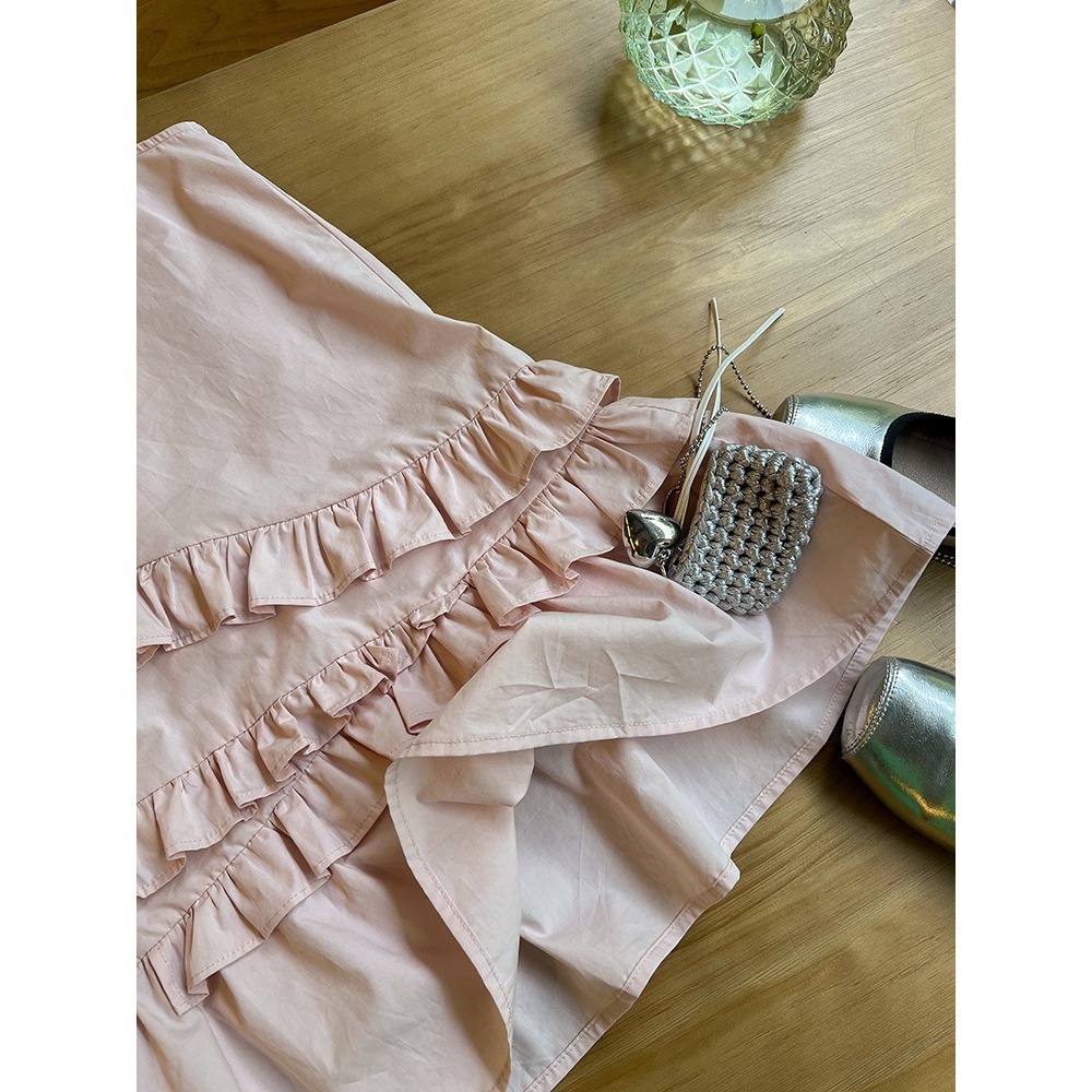 不規則拼接花邊背心裙S505316-細節圖5