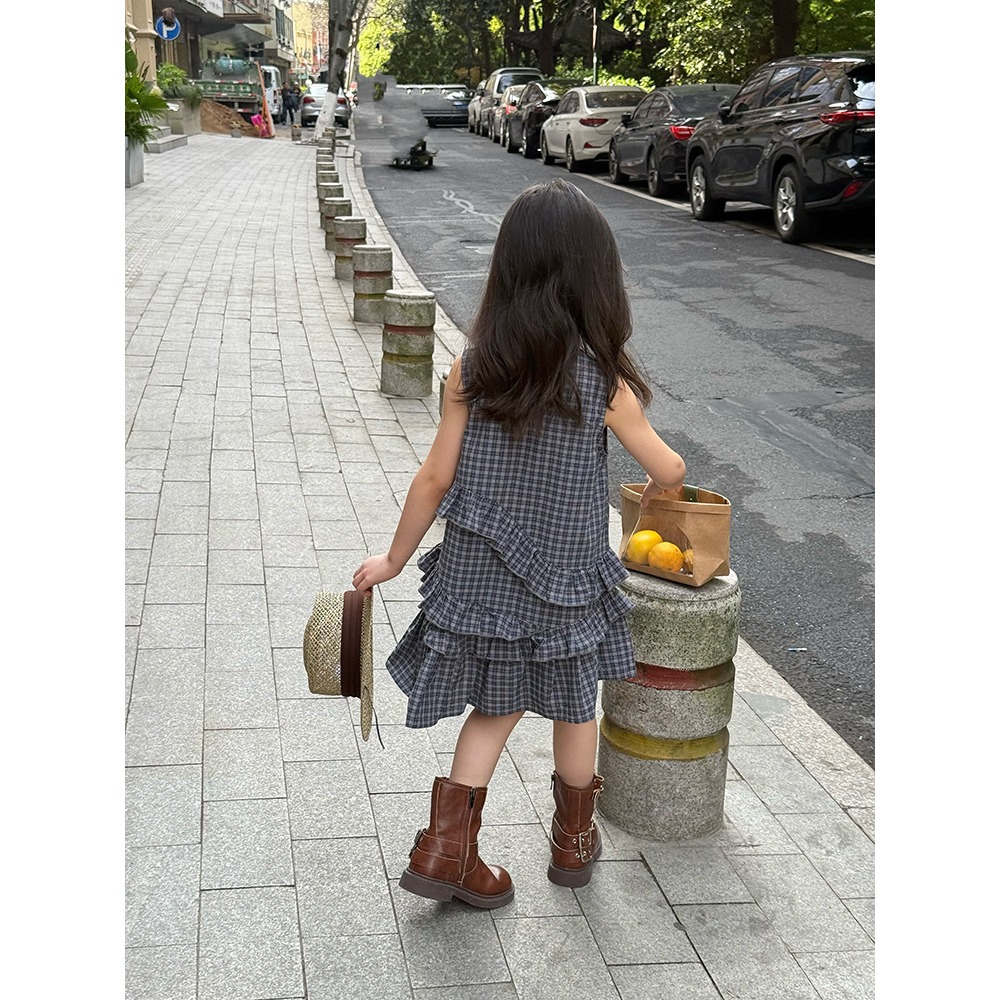 不規則拼接花邊背心裙S505316-規格圖11