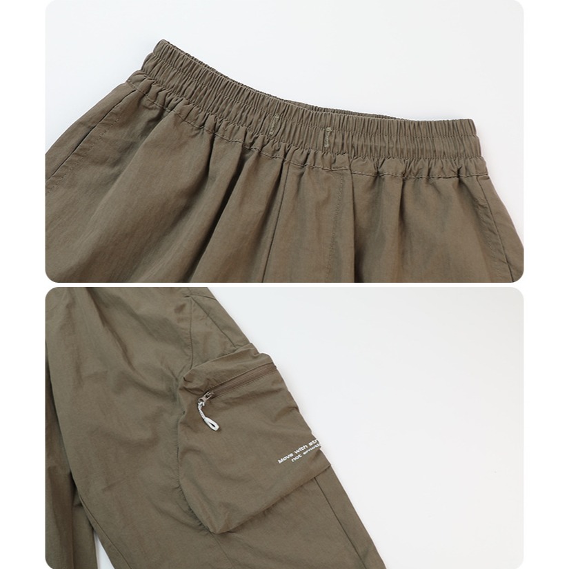 休閒闊腿字母褲S505422-細節圖6