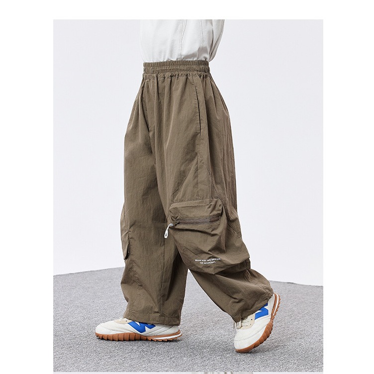 休閒闊腿字母褲S505422-細節圖10