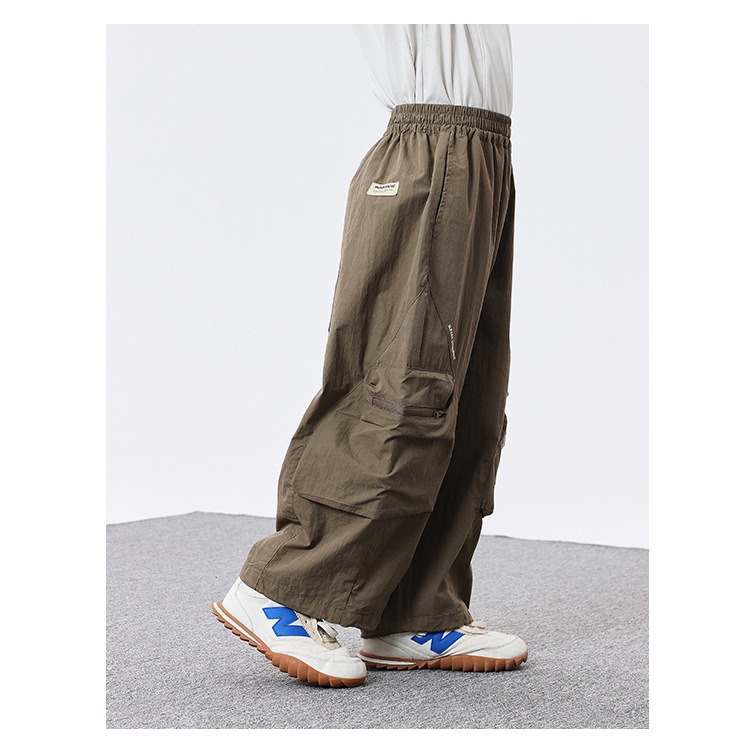 休閒闊腿字母褲S505422-細節圖11