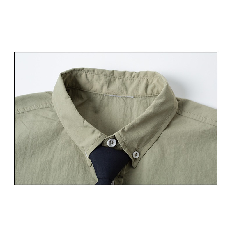 親子-豆綠色襯衫S507204-細節圖2