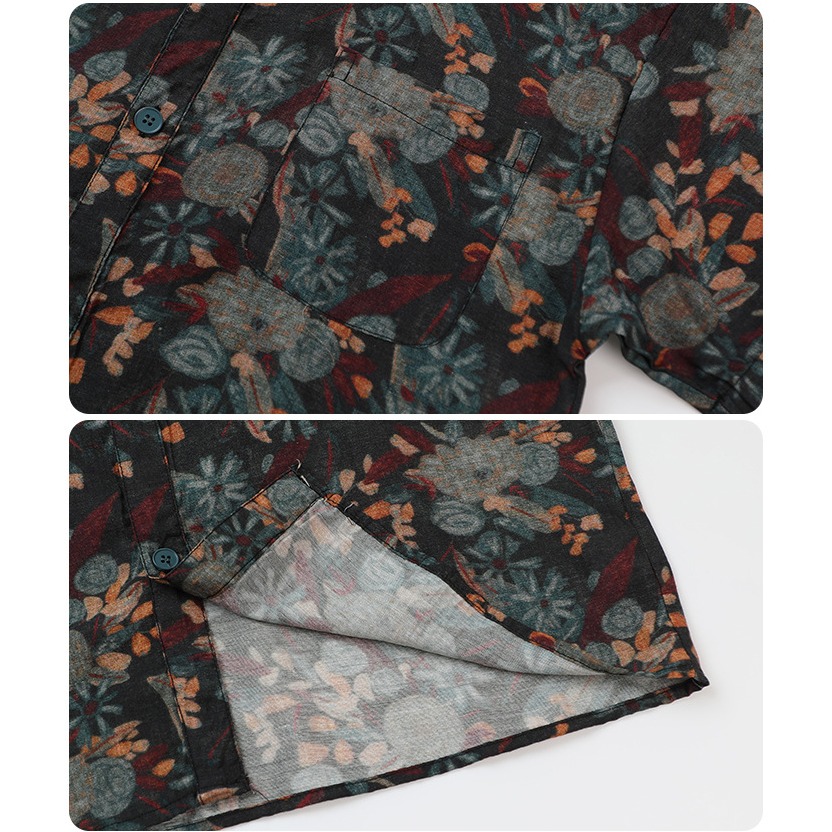 復古風花襯衫S507209-細節圖5