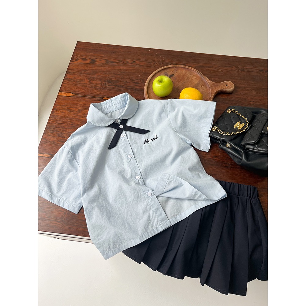 學院襯衫百褶裙S507220-細節圖3