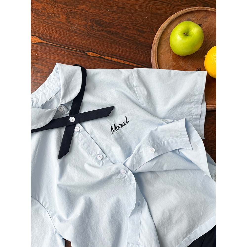 學院襯衫百褶裙S507220-細節圖5