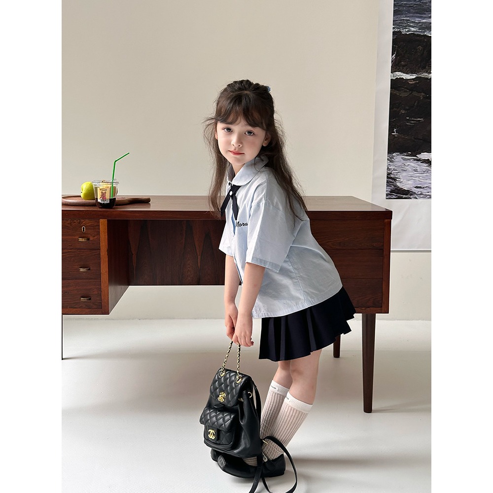 學院襯衫百褶裙S507220-細節圖8