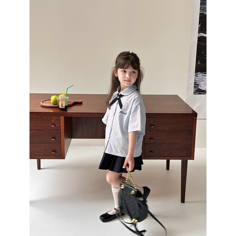 學院襯衫百褶裙S507220-細節圖9