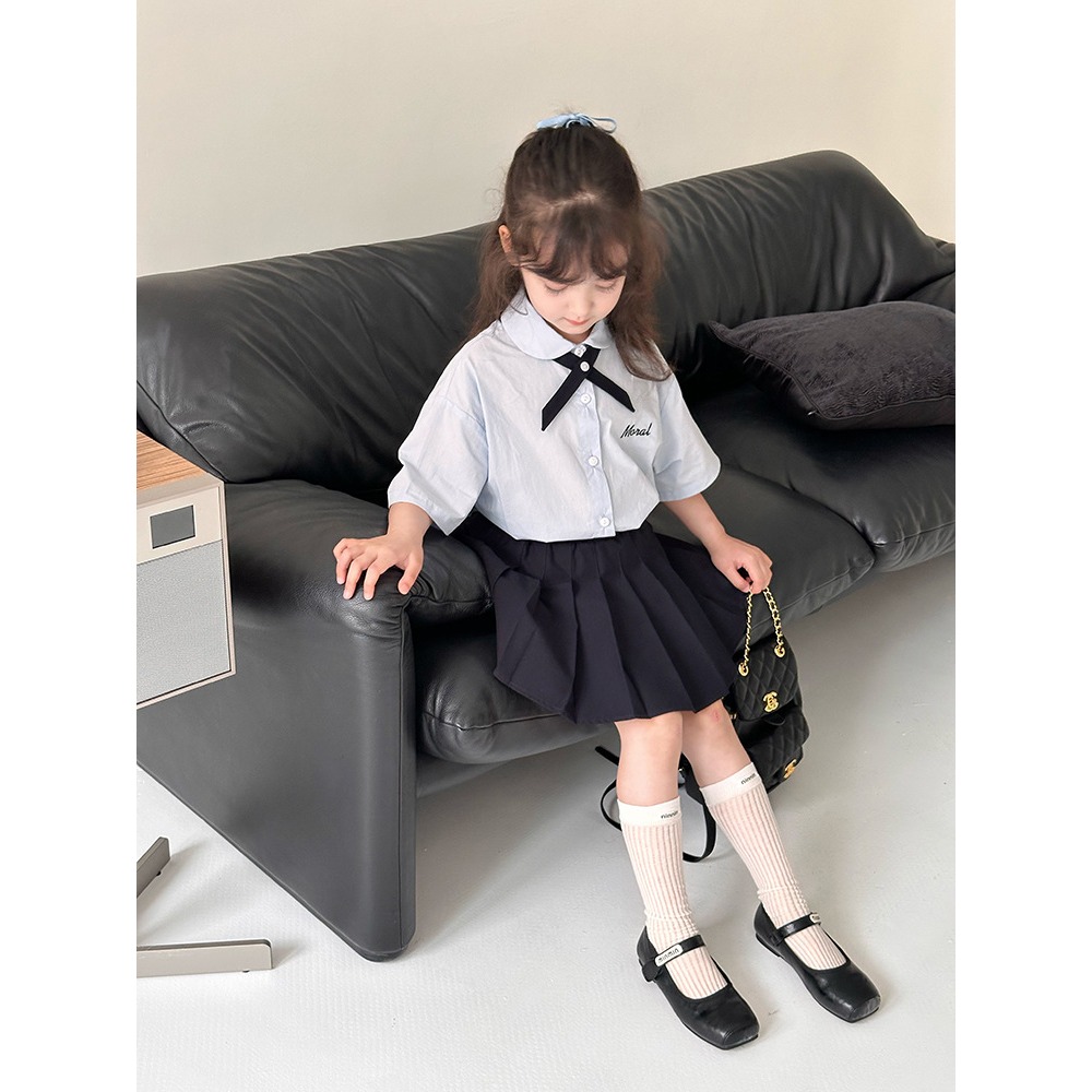 學院襯衫百褶裙S507220-細節圖10