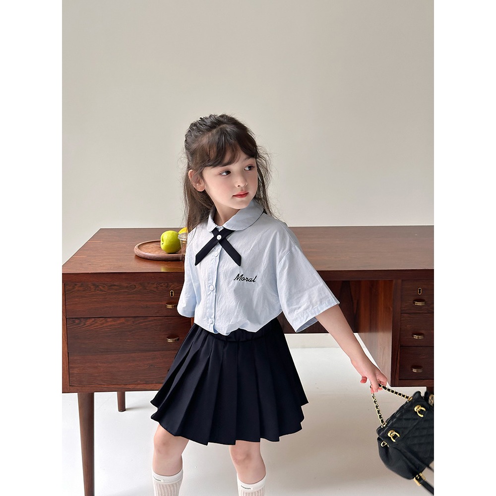 學院襯衫百褶裙S507220-細節圖11