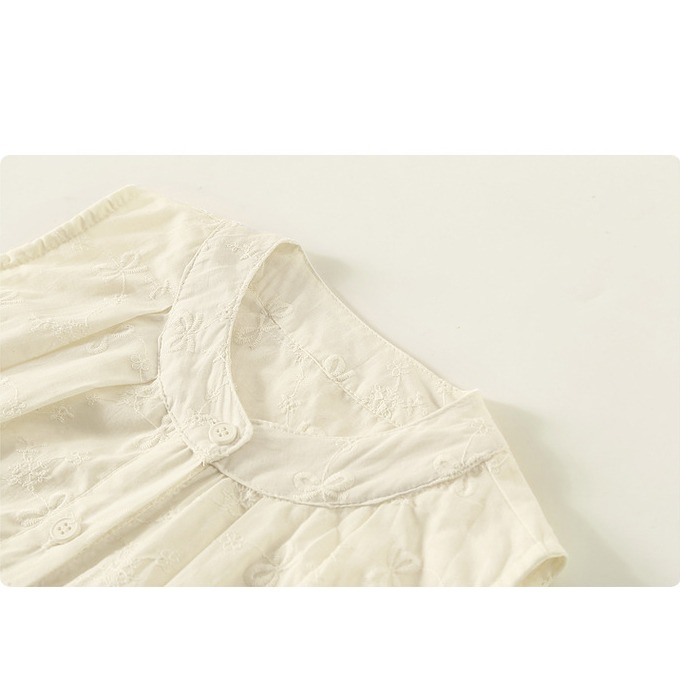 蝴蝶結刺繡上衣S507304-細節圖7