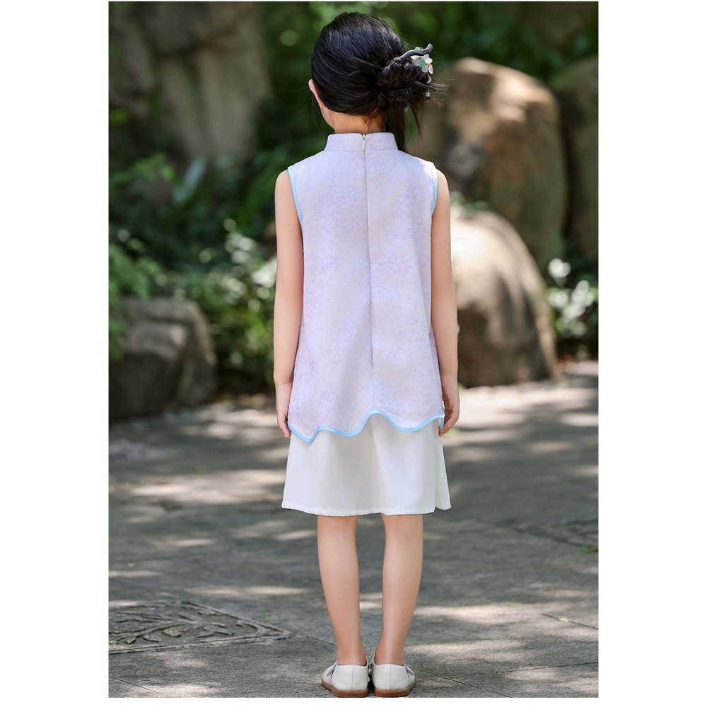 提花改良旗袍連衣裙S507327-細節圖10