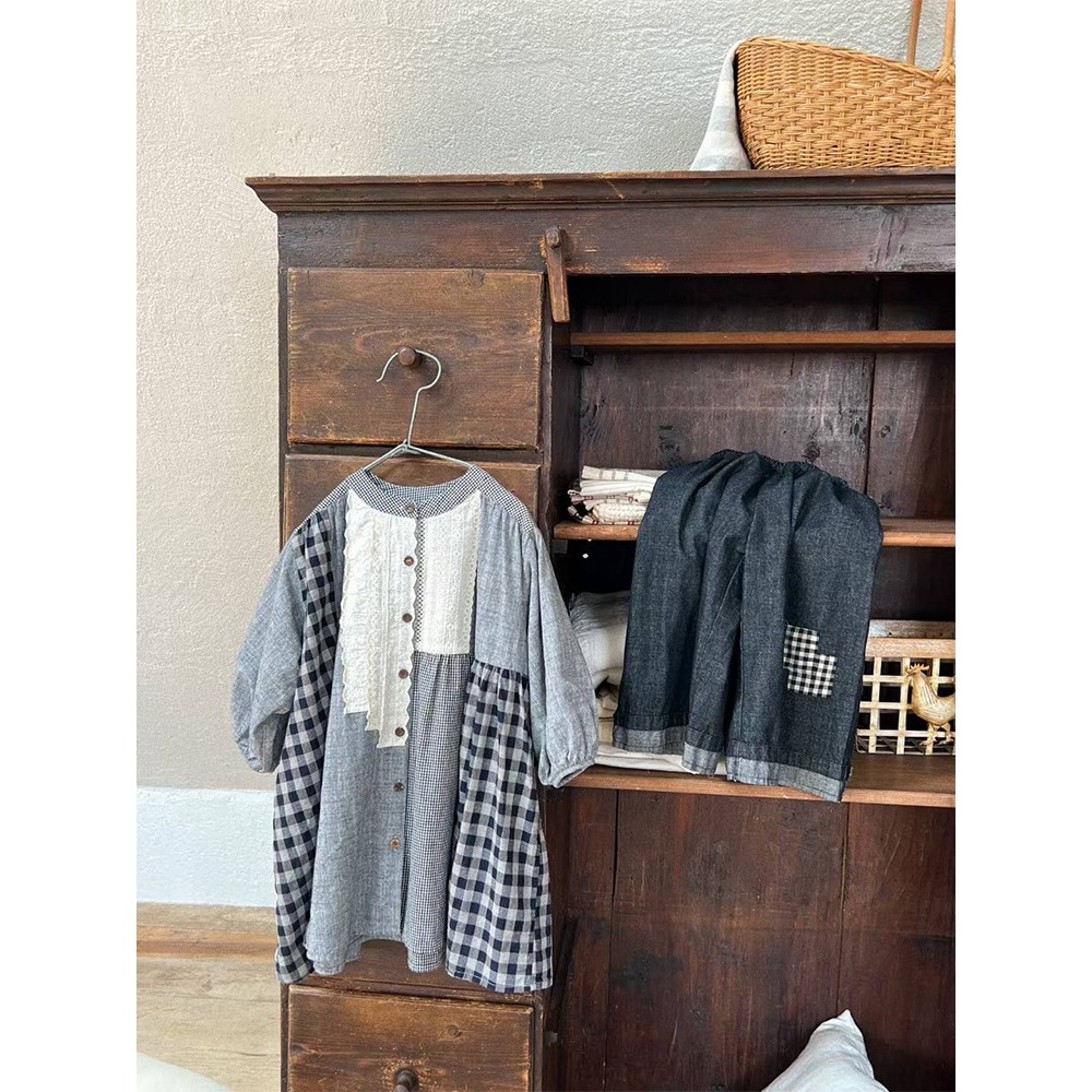 文藝拼接花邊襯衫S508201-細節圖3