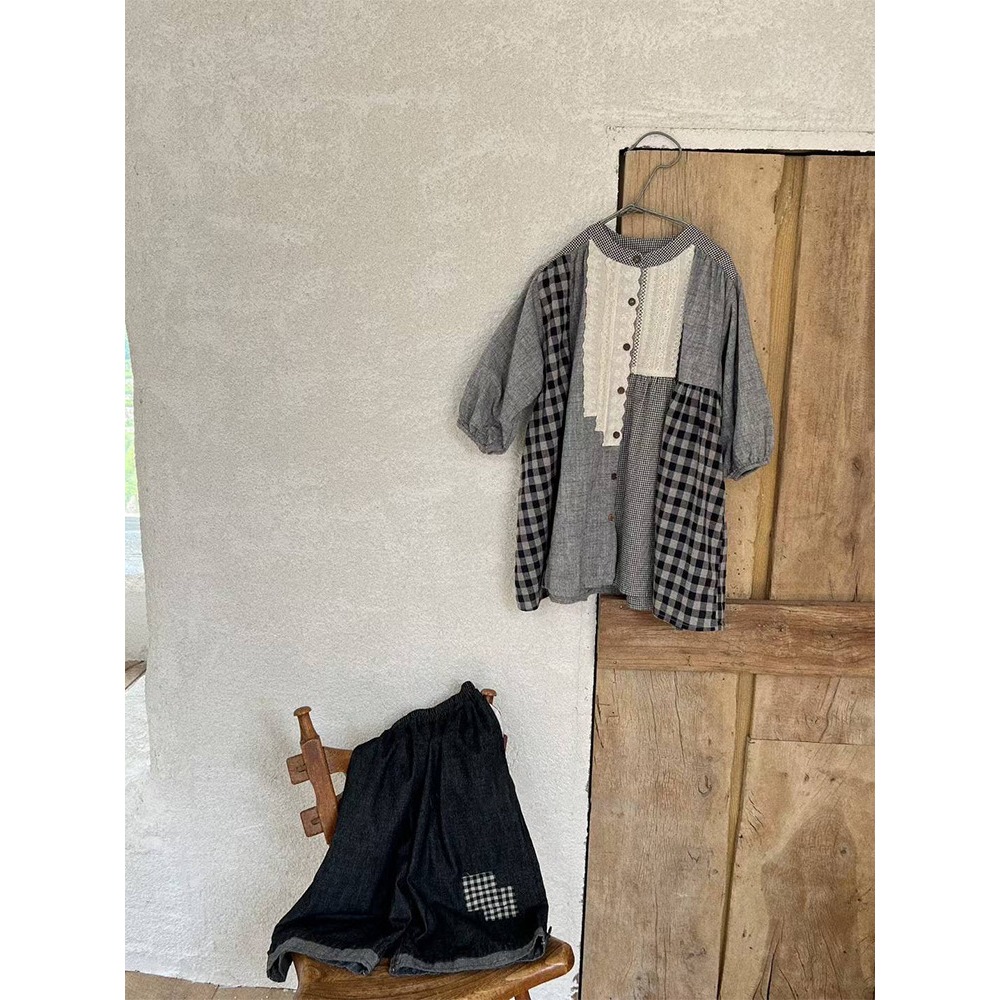 文藝拼接花邊襯衫S508201-細節圖6