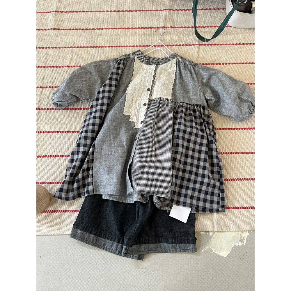 文藝拼接花邊襯衫S508201-細節圖9