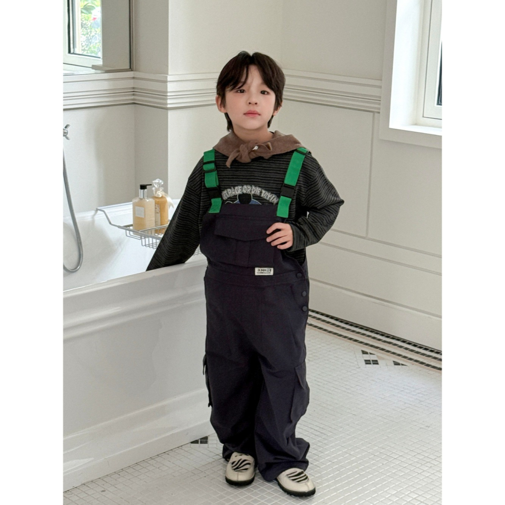 多口袋工裝背帶褲S508214-細節圖5