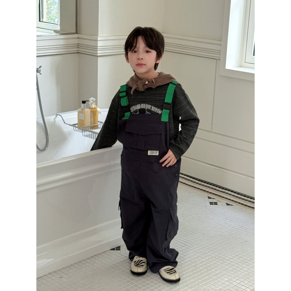 多口袋工裝背帶褲S508214-細節圖6