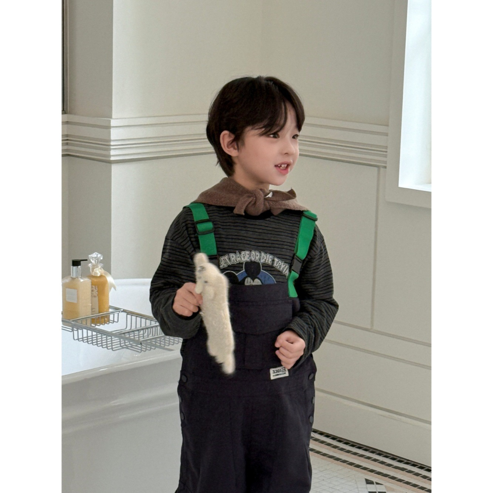 多口袋工裝背帶褲S508214-細節圖7