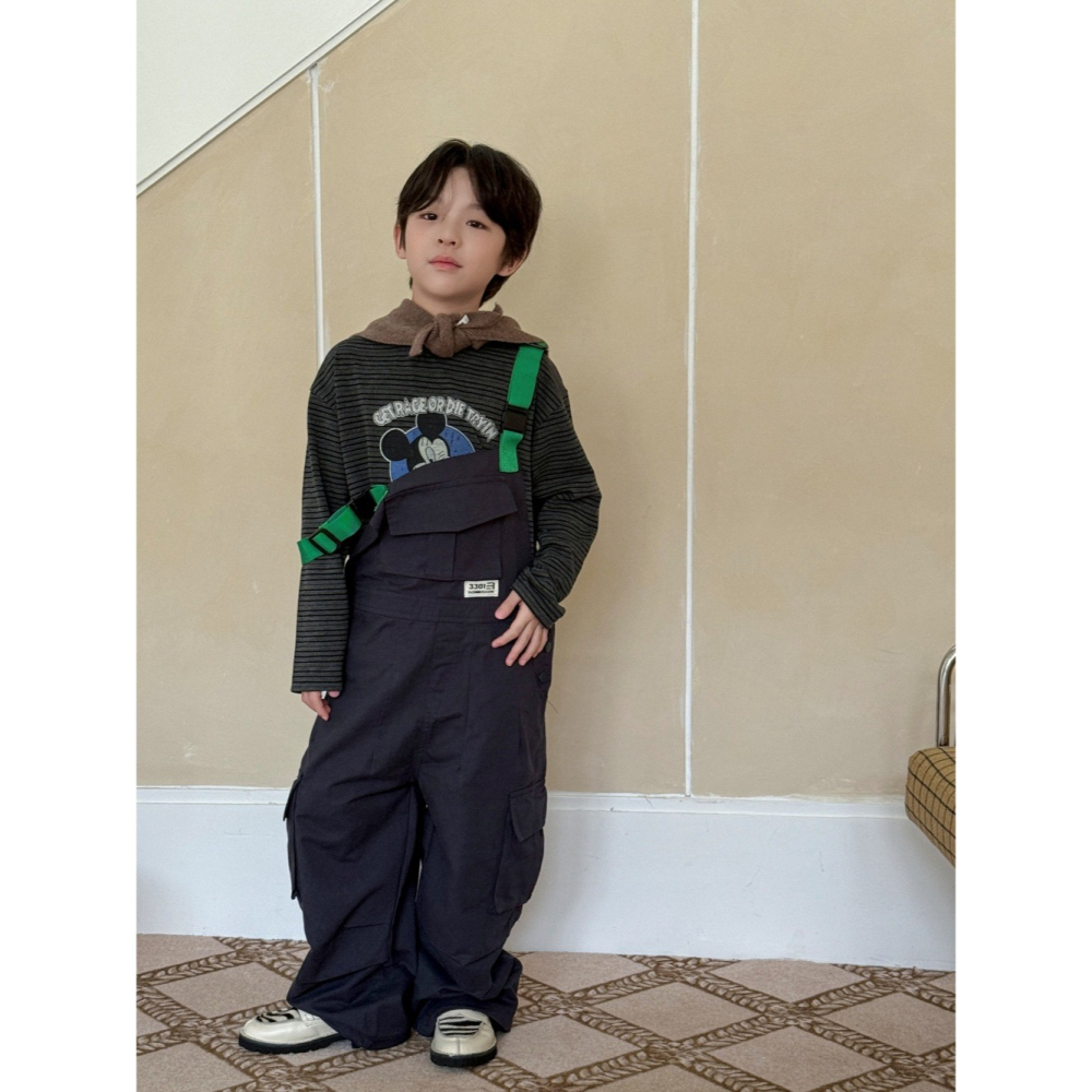 多口袋工裝背帶褲S508214-細節圖10