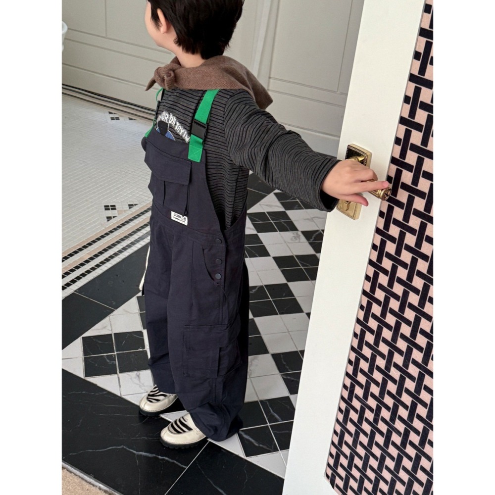 多口袋工裝背帶褲S508214-細節圖4