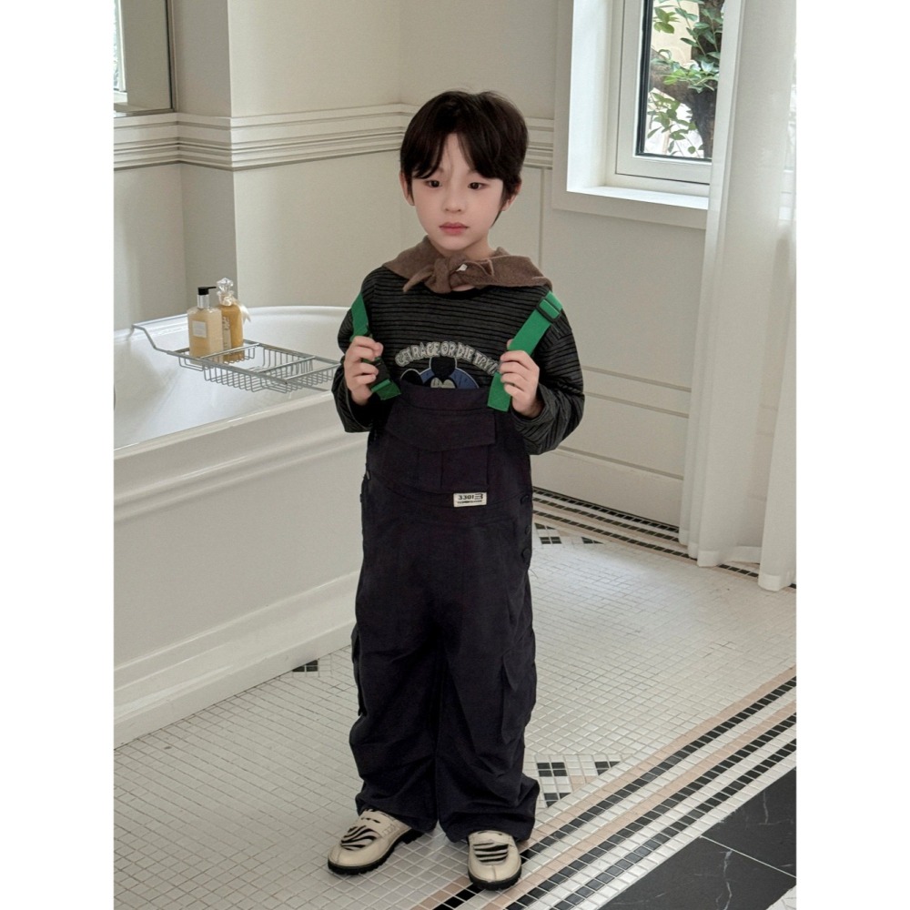 多口袋工裝背帶褲S508214-細節圖9