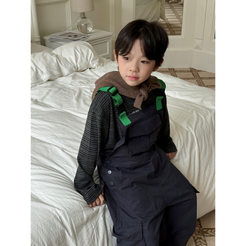 多口袋工裝背帶褲S508214-細節圖11