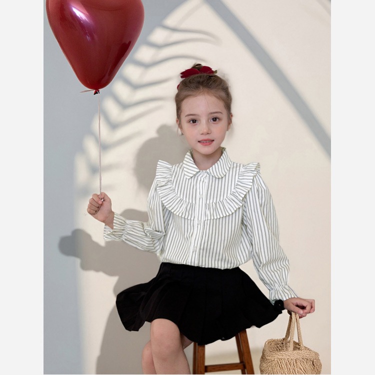 親子-條紋花邊襯衫S508224-細節圖10