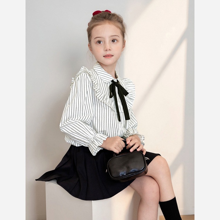 親子-條紋花邊襯衫S508224-細節圖11