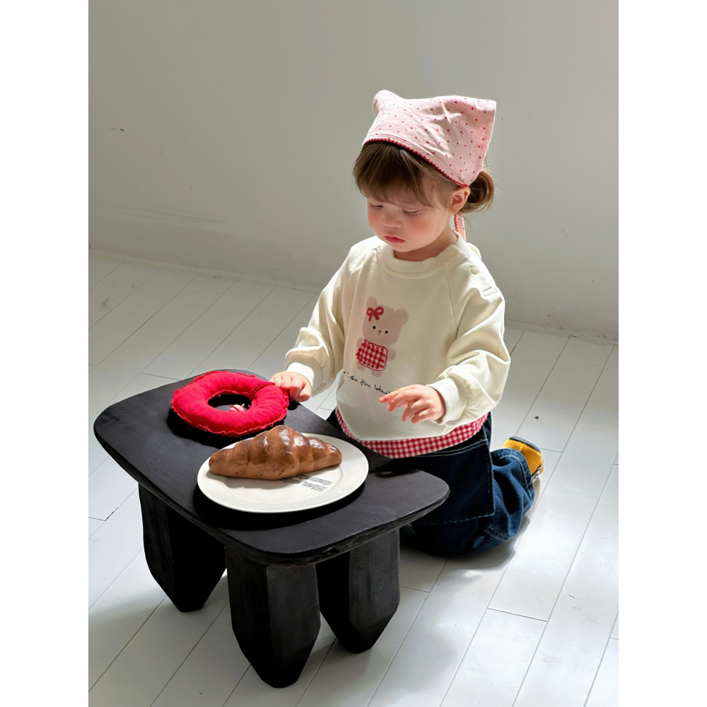 紅格上衣/屁簾牛仔褲S508301-細節圖6